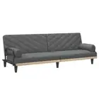 2-Seater Sofa Bed with Armrests Fabric Sleeper Day Bed Multi Colours vidaXL