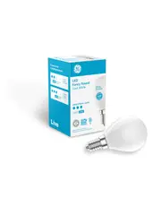 GE 4.2W LED Opal SES Fancy Round Cool White Globe