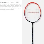 Li-Ning Wind Lite 800 Carbon Fiber Strung Badminton Racket with Free Full Cover(
