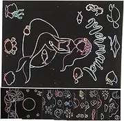 Scratch Paper Painting Craft for Boys and Girls 9 Sheets Mermaid Cards Boys and Girls DIY Toys Educational Coloring Books