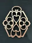NIB Pampered Chef Round-up From The Heart 2011 COPPER Trivet #2946
