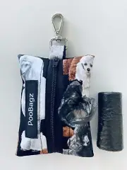 Poodle Dog Poo Bag Dispenser - Handmade