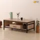 【WAKUHOME 瓦酷家具】格萊斯原切木輕工業風4尺大茶几 B001-704-B