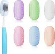 Silicone Toothbrush Head Cover Cap - 6Pcs Travel Protective Covers for Toothbrush Heads