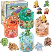 4 Pack Travel Butter Slime, Super Soft & Non-Sticky Slime Kit for Girls & Boys, Slime Party Favors for Kids, Sensory Toys Holiday Birthday Easter Hallowmas Christmas Girls Gifts & Boys Gifts