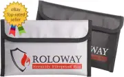 Small Fireproof Bag (5 X 8 Inches), Non-Itchy Fireproof Money Bag for Cash