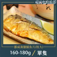 在飛比找yesgogogo優惠-【北海漁鋪】薄鹽鯖魚片_特大_5包組(160-180g)