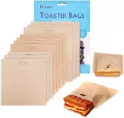 10 Toaster Bags Reusable Grilled Cheese Bags Non Stick Toaster Bag for Sandwiche