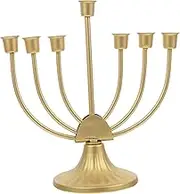 Sturdy Menorah Candlestick Holder Decorative Candelabrum for Home Office Dinner Table