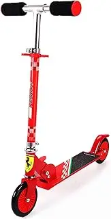 DAKOTT Ferrari Kick-Scooter for Kids, Foldable Scooter Portable Scooter Adjustable Height Kids Scooter for Boys Girls Age 3-10