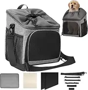 Dog Basket for Bike, Breathable Dog Bicycles Basket, Detachable Lightweight Bag Accessories for Travel Backyard Camping Grocery Beach