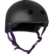 S-One Helmet Lifer 3XL Black Matte/Purple Straps