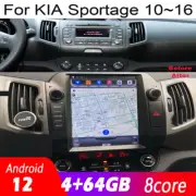 10.4" Touchscreen Radio Android Gps Navigation Carpaly For Kia Sportage 10~16