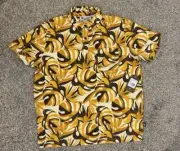 NWT — Howler Bros Plusherman Terry Polo Monstera Mash Citron — Size: XL