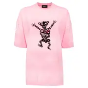 [We11done] Pink Bolt Teddy Bear Tee
