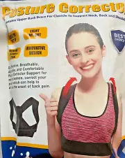XL 36-44” CARETRAS POSTURE CORRECTOR UPPER BACK & SHOULDER BRACE WOMEN