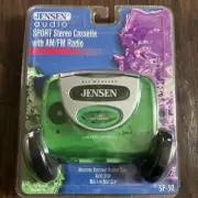 Jensen Audio Sport Cassette Player Green Model SP-30 All Weather New Sealed