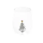 16 Oz Holiday Glassware Christmas Dinner Festive Tree Stemless Wine Glasses Set