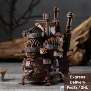 Studio Ghibli Howl's Moving Castle 3D Wooden Puzzle Kit | ki-gu-mi Color Edition