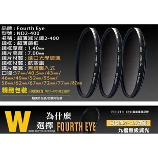 【捷華】Fourth EYE 可調ND減光鏡 52 55 58mm