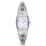 "Midnight Rose" Ladies Watch With Mother-Of-Pearl Face