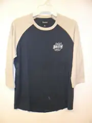 Brixton Men's 3/4 Sleeve Shirt GARTH - Navy - Medium - NWT