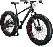 [Mongoose] Argus Sport Adult Fat Tire Mountain Bike, 26-Inch Wheels, Tectonic T2 Aluminum Frame, Hydraulic Disc Brakes, Medium Frame, Black