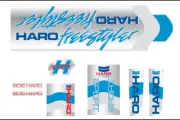 Haro 1985 Sport decal set on chrome