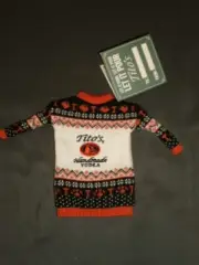 Tito's Vodka For Dog People Bottle Sweater Collectible - NWT