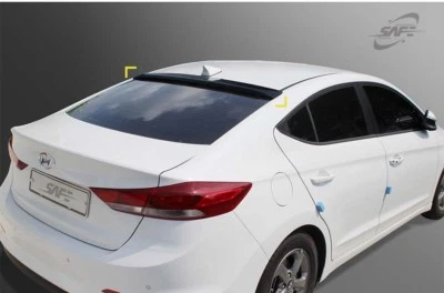 SAFE Rear Smoke Tinted Visors Roof Spoiler for 2016 - 2019 Hyundai Elantra AD