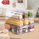 10 Pack Food Storage Container Set,Pantry Storage Containers Organiser Cereal St