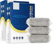 [Zintan] 6-Pieces Disposable Cotton Underwear Sets Travel Disposable Shorts Disposable Handy Briefs for Men Grey XXL