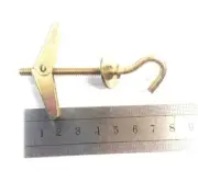 10-500pcs Cup Hook Spring Toggle Bolts 3/16" X80mm Ceiling Hooks Yellow Zinc5316