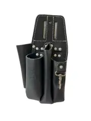 Grain Leather Plier Holder Pouch 4 Multi Pocket Tool Knife Holder