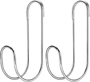 Yhsioaklo Garden Hose Pipe Hanger, Hose Hangers for Outside, Water Tube Rack Set of 2, Stainless Steel Hooks Organizer Wall Mounted Cable Tidy Storage Bracket, Hose Storage for Lawn Farm Garage Yard