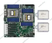 AsRock Rack ROME2D16-2T Server Motherboard With 2xAMD EPYC 7713 CPU SP3 2.0GHz