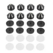 8Sets Speaker Stand Feet Foot Pad Aluminium Alloy Metal ( Natural Wood ) Spikes