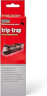 Pest-Stop Trip Trap - Fast Acting Traps for Indoors - Durable Reusable Snap Traps - Rats Trap for Rodent Control - Mouse Traps for Home and Office - Easy to Clean - Safe and Secure - Single Boxed Trap