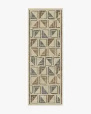 75' x 215' | Machine Washable Runner Rug | Kid & Pet Friendly | Indoor Rug | Architectural Digest Vesta Neutral Multicolour Tufted Rug | Ruggable