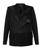 logo-tag blazer UK8,UK10 black