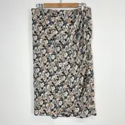 Status by Chenault Midi Skirt Womens Large Multicolor Floral Pull On NWT NEW