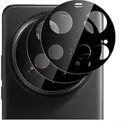 GIOPUEY Pack of 2 [Complete Protection] Camera Protection Compatible with Xiaomi 15 Ultra, HD Glass Screen Protector [Anti Fingerprint] Camera Protector for Xiaomi 15 Ultra