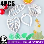 4x Palm Tree Turtle Leaf Cookies Biscuit Cutter Fondant Mould Cake Sugarcraft