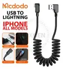 Mcdodo USB Charger Cable Coiled Data Cord For iPhone 14 13 12 11 Pro Max XR iPad