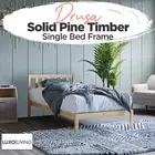 Solid Pine Timber Single Bed Frame – Sturdy & Comfortable Design