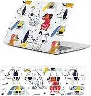 HLAAJJX Funny Case for 2024-2021 MacBook Pro 14 inch M1 M2 M3 M4 Max A2442 A2779 A2918 A2992 A3112 A3185 A3401,Laptop Case & Keyboard Cover for MacBook Pro 14 Retina/Touch ID,Cute Puppies