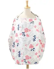 The Peanutshell Cotton Nursing Feeding Cover Floral 92cm in Multi