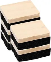 HAPINARY Wooden Mini Erasers Bulk Chalkboard Erasers Set for School Office Home Whiteboard Cleaning