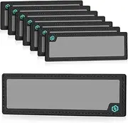 Savior Equipment 8-Pack Tactical PVC Writable ID Patches Rubber Name Number Ammo Size Tag Panel Outdoor Shooting Range Gear Load Out Organizer Display Instant Identifier Label, Hook Backed Panel
