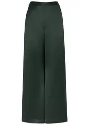 BY Malene Birger Lucee Flared Satin Trousers - Dark Green - 42 (UK14 / L) 42 (UK14 / L)